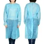 Disposable gown with tie